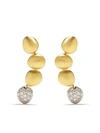 BRUMANI 18KT YELLOW AND WHITE GOLD CORCOVADO DIAMOND EARRINGS