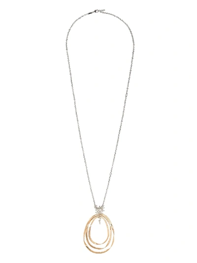 Brumani 18kt Gold Diamond Maitan Necklace In Rose Gold