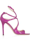 JIMMY CHOO Lang Patent-Leather Sandals