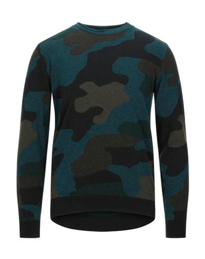 Grey Daniele Alessandrini Sweater In Deep Jade