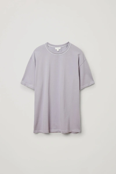 Cos Relaxed-fit T-shirt In Purple