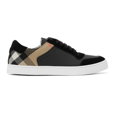 Burberry Black Check Reeth Trainers