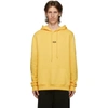 424 424 YELLOW LOGO HOODIE