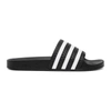 Adidas Originals Adidas By Wales Bonner Adilette Pool Slides In Blk/wht