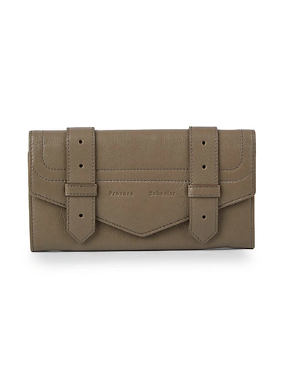 Proenza Schouler Ps1 Continental Wallet In Smoke