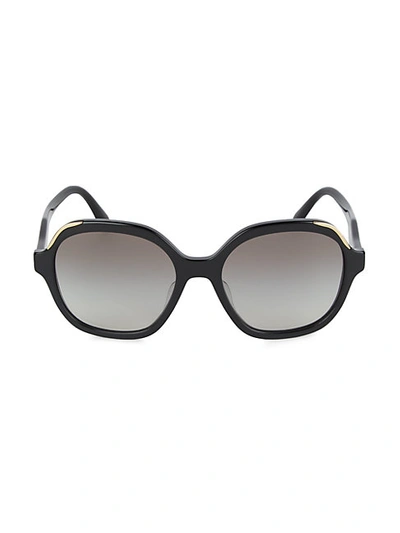 Prada 54mm Round Sunglasses In Black