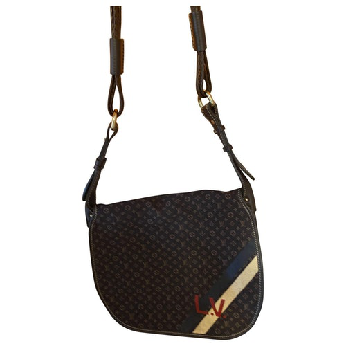 Pre-Owned Louis Vuitton Brown Linen Travel Bag | ModeSens