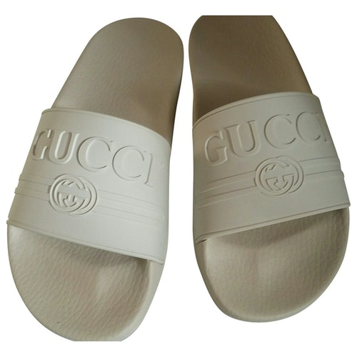 gucci sandals men white