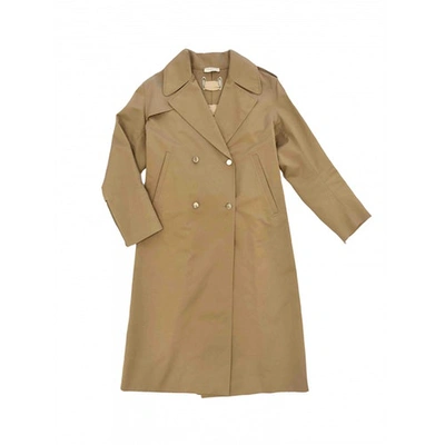 Pre-owned Sandro Beige Cotton Trench Coat