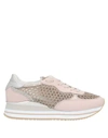 Crime London Sneakers In Pale Pink