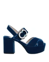 Prada Sandals In Blue