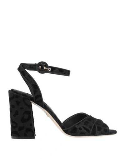 Dolce & Gabbana Sandals In Black