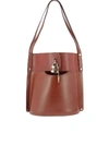 CHLOÉ MEDIUM ABY BUCKET BAG IN BROWN,C20SS209C5027S