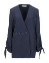 Liviana Conti Suit Jackets In Dark Blue