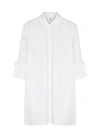 VICTORIA VICTORIA BECKHAM WHITE COTTON SHIRT DRESS,3396843