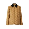 BURBERRY CORDUROY COLLAR DIAMOND QUILTED JACKET,3405019