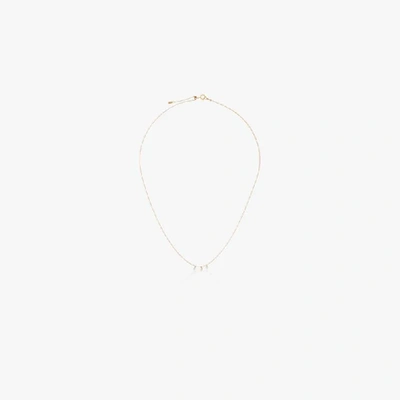 Persée 18kt Yellow Gold Diamond Charm Necklace