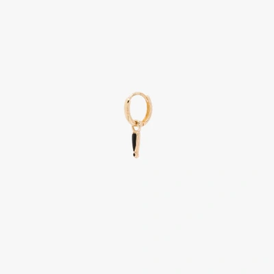Alison Lou 14kt Yellow Gold Exclamation Huggie Earring
