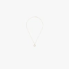 Mateo 14k Yellow Gold Crystal Frame L Initial Necklace In Yellow Gold
