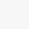 Mateo 14k Yellow Gold Crystal Frame L Initial Necklace In Metallic