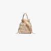 ARANAZ NEUTRAL OONA RAFFIA BEADED BAG