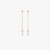 PERSÉE 18K YELLOW GOLD DIAMOND AND PEARL DROP EARRINGS