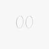 Dana Rebecca Designs 14k White Gold Drd Large Hoop Diamond Earrings In Metallic