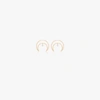 Persée 18k Yellow Gold Crescent Moon Diamond Earrings In Yellow Gold