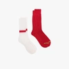 ANONYMOUS ISM RED AND WHITE CREW SOCKS SET,BROWNSBOX315072743