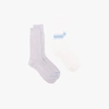ANONYMOUS ISM WHITE AND GREY CREW SOCKS SET