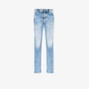 DSQUARED2 DISTRESSED STRAIGHT LEG JEANS,S74LB0746S3066315409552