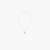 MATEO 14K YELLOW GOLD CRYSTAL FRAME C INITIAL NECKLACE,FCN09C14441608