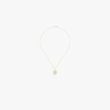 Mateo 14k Yellow Gold Crystal Frame L Initial Necklace In Gold