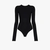 Alix Nyc Pearson Button-embellished Jersey Bodysuit In Black