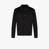 Ferragamo Contrast Collar Jacket In Black