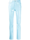 FIORUCCI YVES VINYL-EFFECT TROUSERS