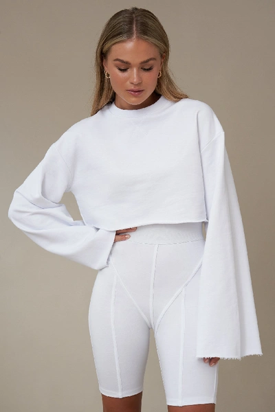 Hanna Schönberg X Na-kd Cropped Sweater White