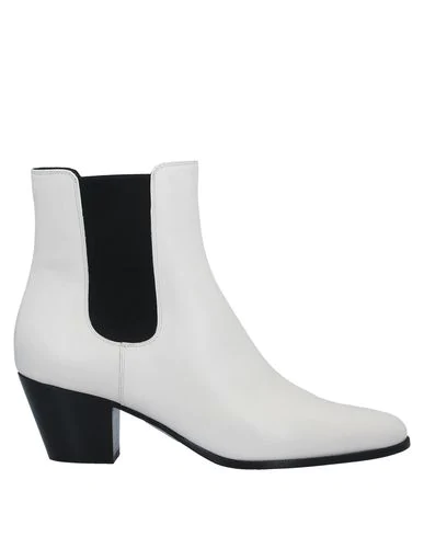 celine white ankle boots