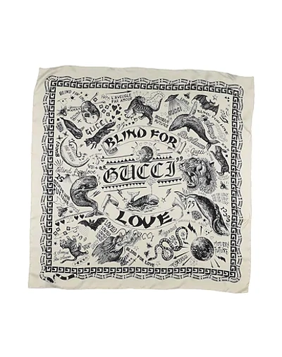 Gucci Square Scarf In Ivory