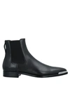 Givenchy Logo Plaque Ankle Boots In Black