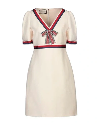 Gucci Short Dress In Ivory