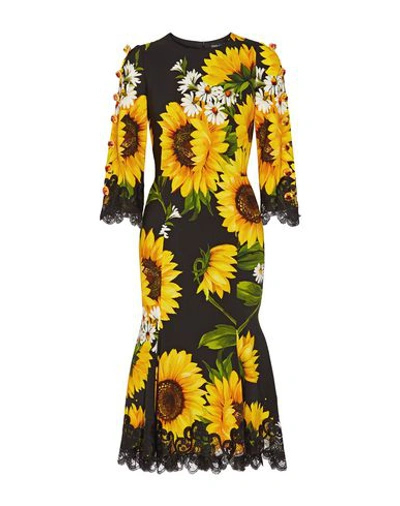 Dolce & Gabbana Midi Dress In Black