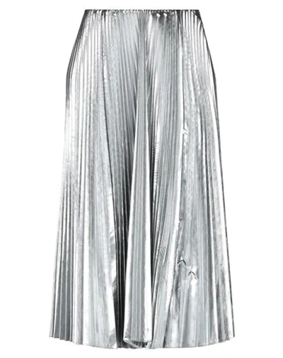 Balenciaga Midi Skirts In Silver