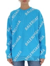 BALENCIAGA BALENCIAGA ALL OVER LOGO SWEATER