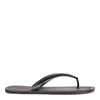 MAISON MARGIELA TIBA FLIP FLOPS SANDALS IN BLACK LEATHER