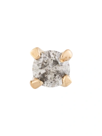 E.m. Diamond Stud Earring In Gold