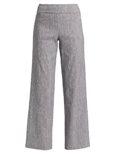 Nic + Zoe Here Or There Wide-leg Pants In Grey