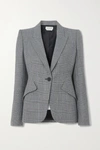 ALEXANDER MCQUEEN PRINCE OF WALES CHECKED WOOL AND CASHMERE-BLEND BLAZER