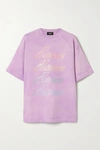 WE11 DONE OVERSIZED PRINTED COTTON-JERSEY T-SHIRT