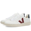 Veja V-12 Leather Trainers In White